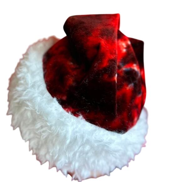 Santa Hat Handmade Holiday Wear Christmas Hat Old Saint Nick Hippie Festive - Picture 6 of 7